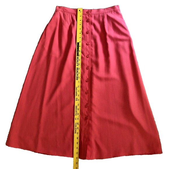 Talbots Pure Silk Skirt Set Sz 10-12 Y2k Elegant 2 Piece Tank Top & Skirt - Picture 12 of 15